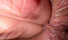 18-19-year-old girl's anal masturbation with homemade video