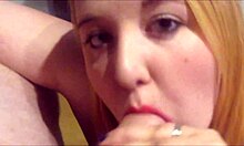 Close-Up View of a Young Blonde Sucking and Fucking in POV